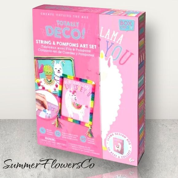 Box CanDIY Other - Totally Deco String & Pompoms Art Set by Handstand Kids